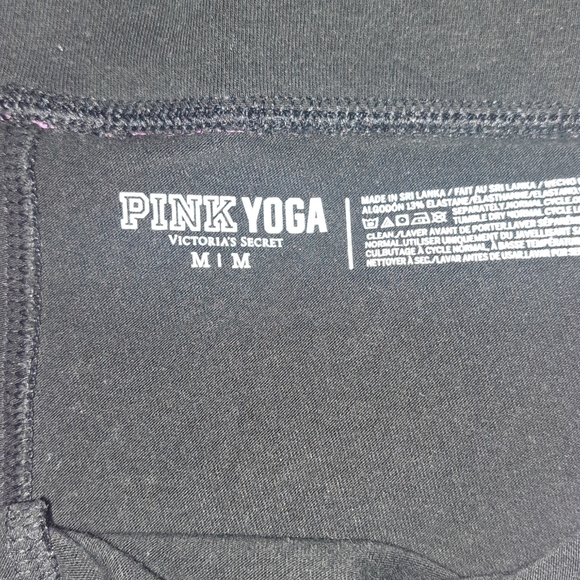 Pink yoga shorts size medium. Fuschia band with bling embellishment. - Picture 4 of 4